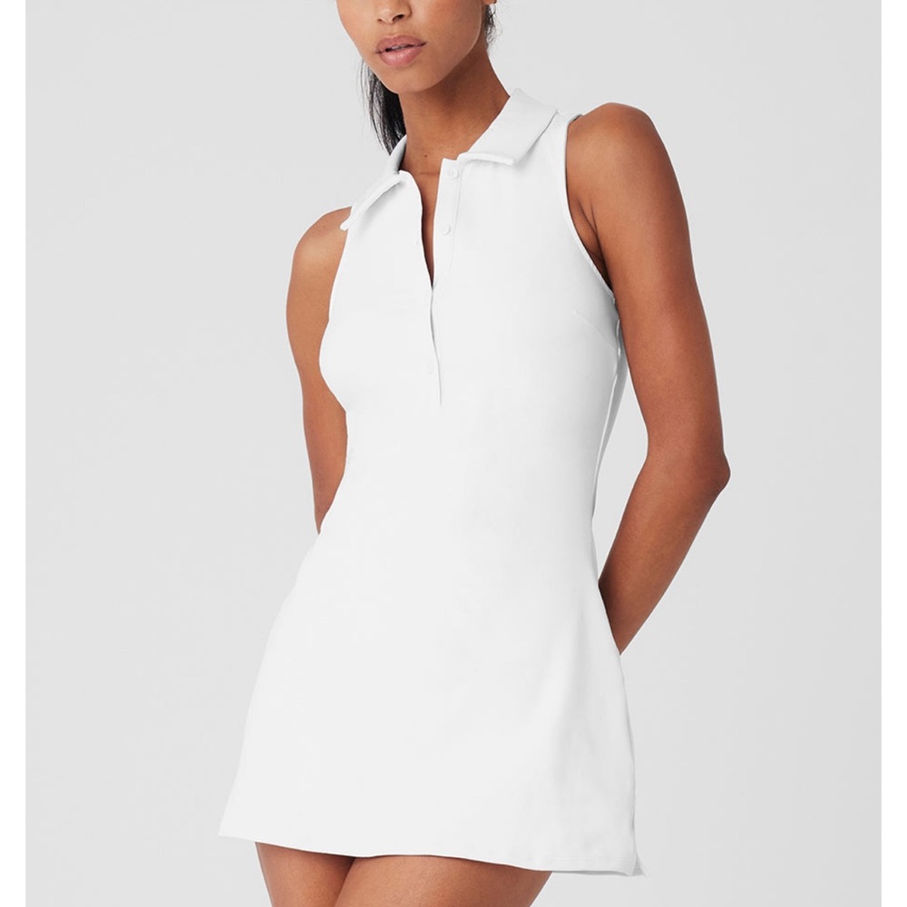 Charmed Tennis Dress - White